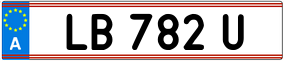 Trailer License Plate